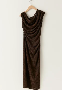 Bubbleroom Occasion Juhlamekot|Yksiolkaimiset Mekot*Asymmetric Jacquard Stretch Ankle Dress