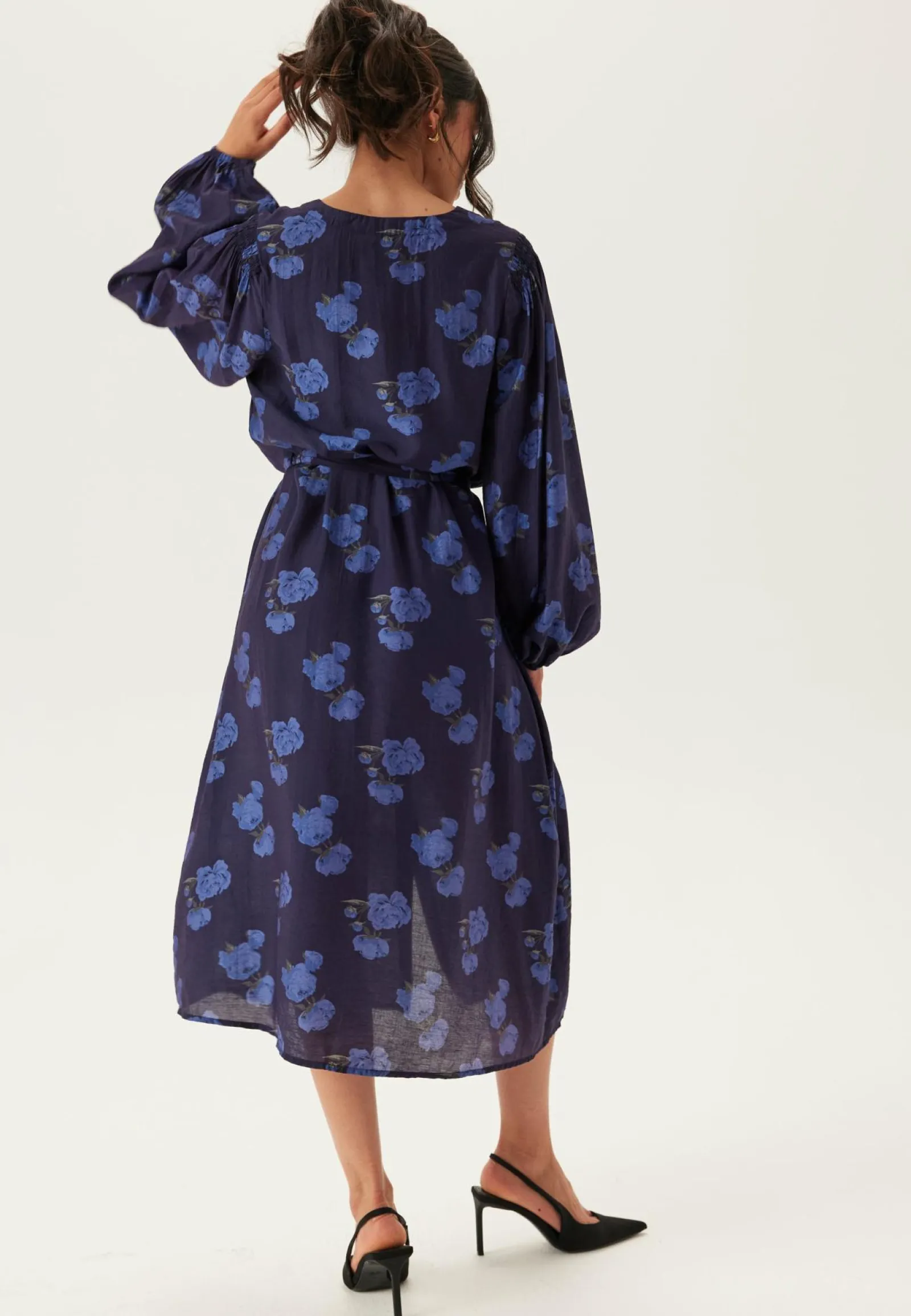 Happy Holly Kukkakuosiset Ja Kuviolliset Mekot|Pitkähihaiset Mekot*Balloon Sleeve Dress