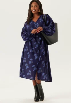 Happy Holly Kukkakuosiset Ja Kuviolliset Mekot|Pitkähihaiset Mekot*Balloon Sleeve Dress