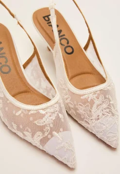 Bianco Kangaskengät|Juhlakengät*Biakristin Kitten Heel Slingback