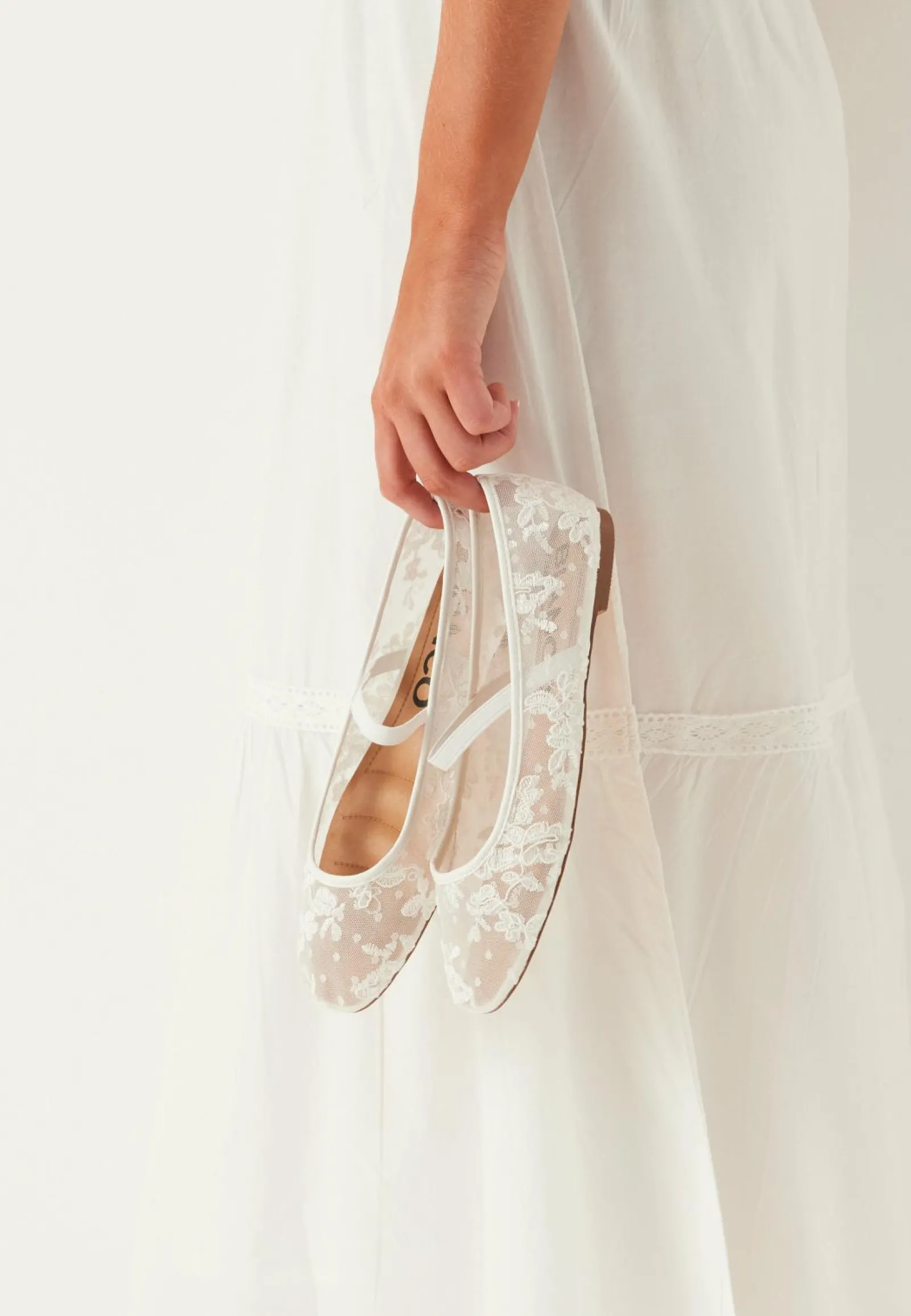 Bianco Kangaskengät|Matalat Kengät*Bialilja Lace Ballerina