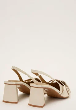 Bianco Avokkaat Avokantakaremillä|Korkokengät*Biamaralyn Buckle Slingback Satin