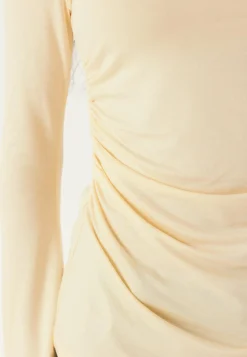 BUBBLEROOM Pitkähihaiset Topit|Drapeeratut Topit*Boat Neck Asymmetric Top