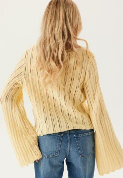 BUBBLEROOM Pitkähihaiset Topit|Neuletopit*Boat Neck Structure Knitted Sweater