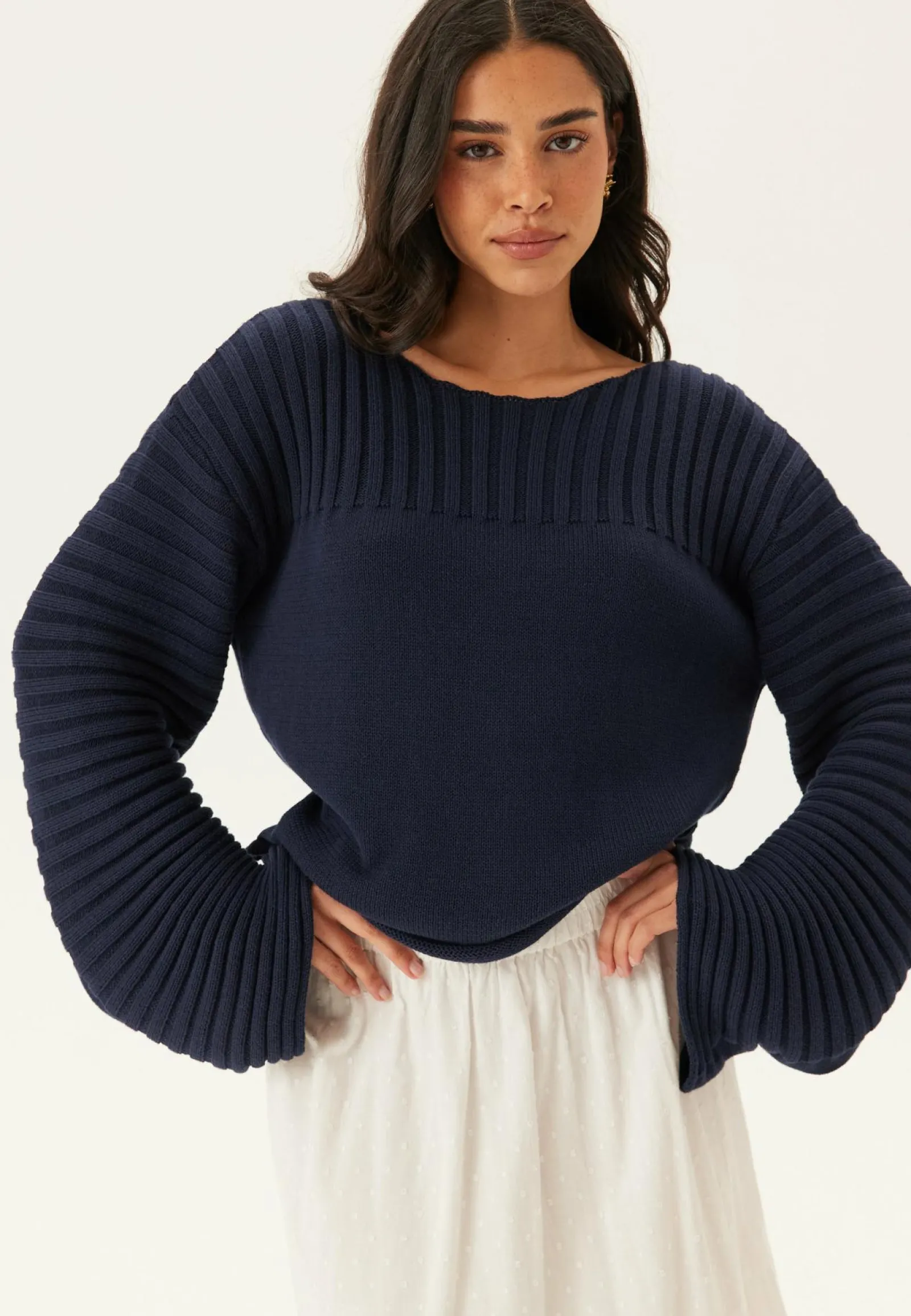 BUBBLEROOM Neulepuserot|Neulotut Neulepuserot*Boatneck Knitted Sweater