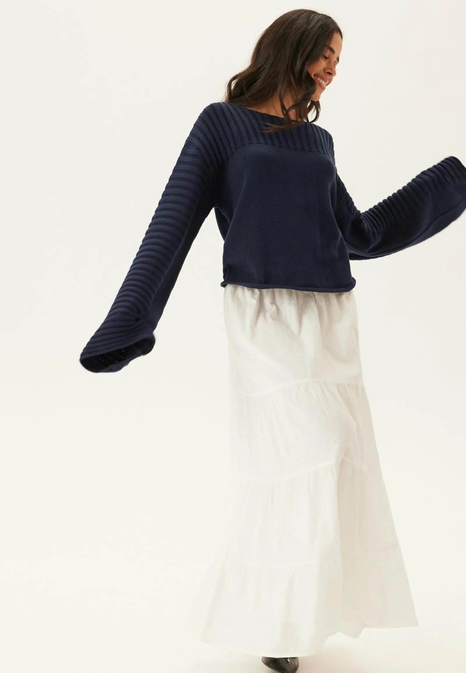 BUBBLEROOM Neulepuserot|Neulotut Neulepuserot*Boatneck Knitted Sweater