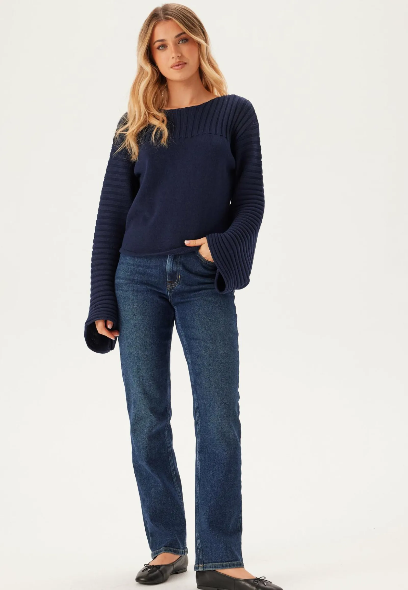 BUBBLEROOM Neulepuserot|Neulotut Neulepuserot*Boatneck Knitted Sweater