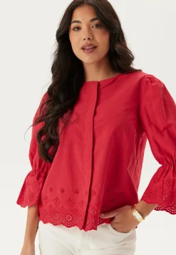 Happy Holly Yksiväriset Puserot Ja Paidat|Röyhelöpuserot*Broderie Anglaise Blouse