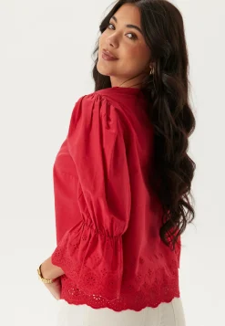 Happy Holly Yksiväriset Puserot Ja Paidat|Röyhelöpuserot*Broderie Anglaise Blouse