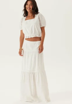 BUBBLEROOM Juhlasetit|Rennot Setit*Broderie Anglaise Maxi Skirt