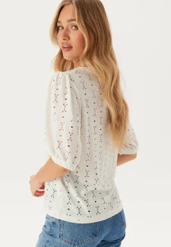 Happy Holly Kukkakuosiset Topit*Broderie Anglaise Top