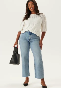 Happy Holly Kukkakuosiset Topit*Broderie Anglaise Top