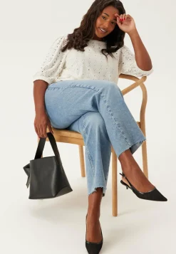 Happy Holly Kukkakuosiset Topit*Broderie Anglaise Top