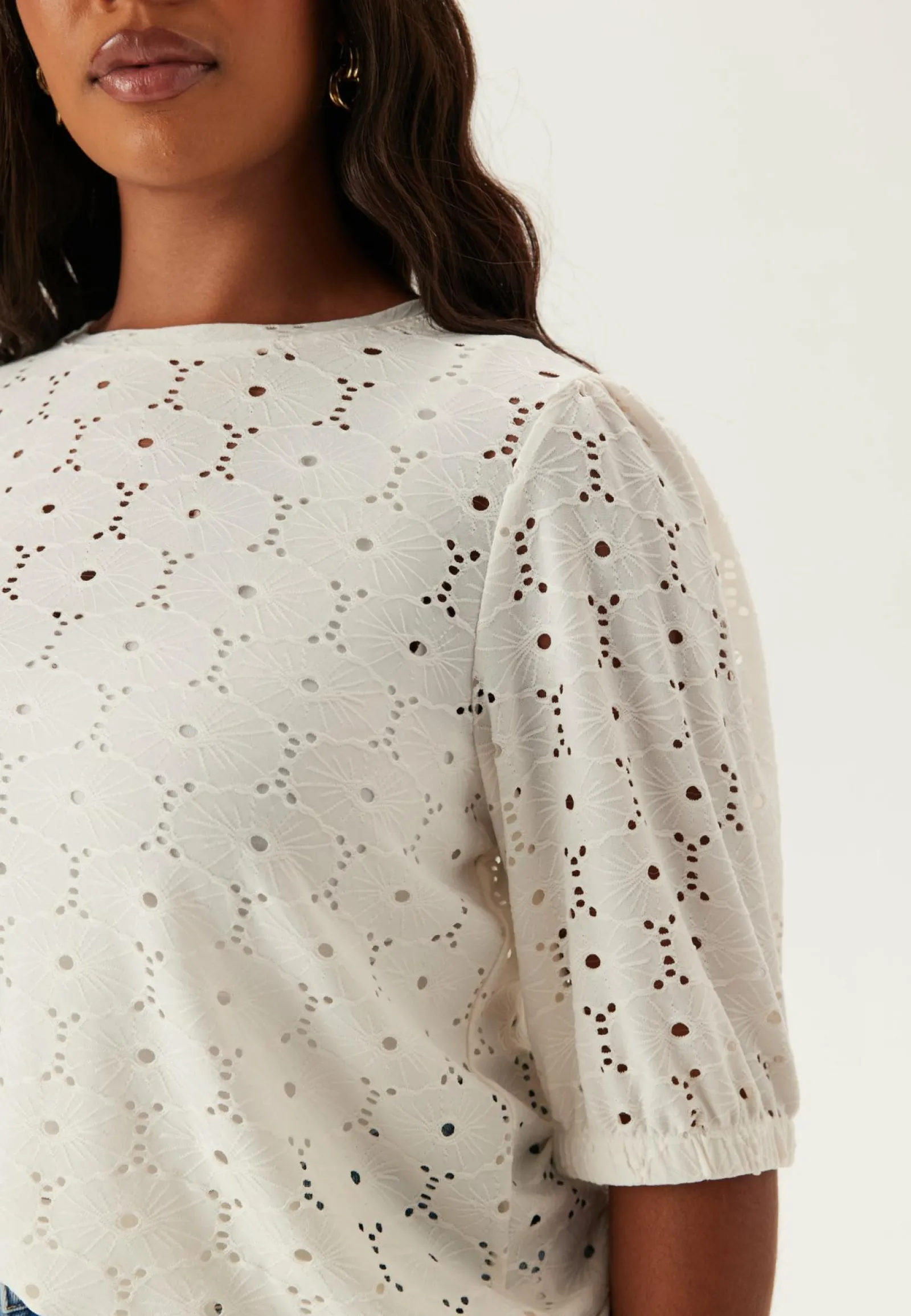 Happy Holly Kukkakuosiset Topit*Broderie Anglaise Top