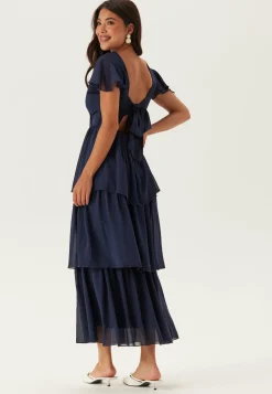 Bubbleroom Occasion Morsiusneitomekot|Röyhelömekot*Butterfly Sleeve Flounce Dress