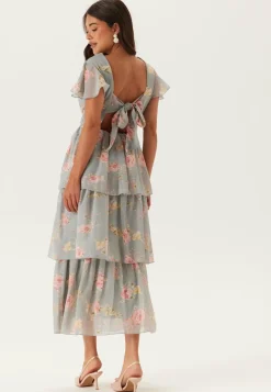 Bubbleroom Occasion Morsiusneitomekot|Röyhelömekot*Butterfly Sleeve Flounce Dress