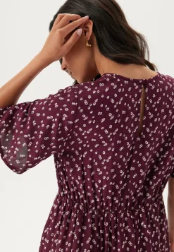 Happy Holly Kukkakuosiset Ja Kuviolliset Mekot|Midimekot*Butterfly Sleeve Viscose Midi Dress