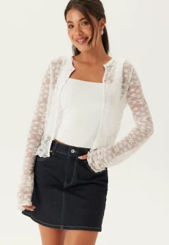 BUBBLEROOM Neuletakit Ja Neuleet|Pitkähihaiset Topit*Button Lace Cardigan