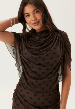 Bubbleroom Occasion Juhlamekot|Pilkulliset Mekot*Cape Mesh Ankle Dress