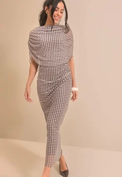 Bubbleroom Occasion Juhlamekot|Kukkakuosiset Ja Kuviolliset Mekot*Cape Mesh Ankle Dress