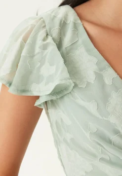 Goddiva Juhlamekot|Kesämekot*Chiffon Flutter High Low Dress