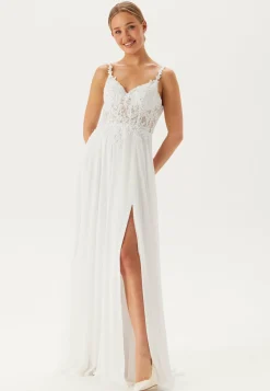 Christian Koehlert Pitsimekot|Vanhojentanssimekot*Chiffon Rhinestone Wedding Dress