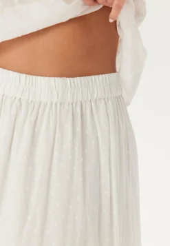 Happy Holly Maxihameet|Rennot Hameet*Cotton Dobby Dot Maxi Skirt