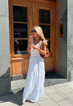 BUBBLEROOM Maxihameet|Rennot Hameet*Cotton Lace Maxi Skirt