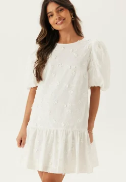 Bubbleroom Occasion Kesämekot|Minimekot*3D Embroidered Puff Sleeve dress