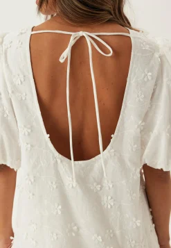 Bubbleroom Occasion Kesämekot|Minimekot*3D Embroidered Puff Sleeve dress