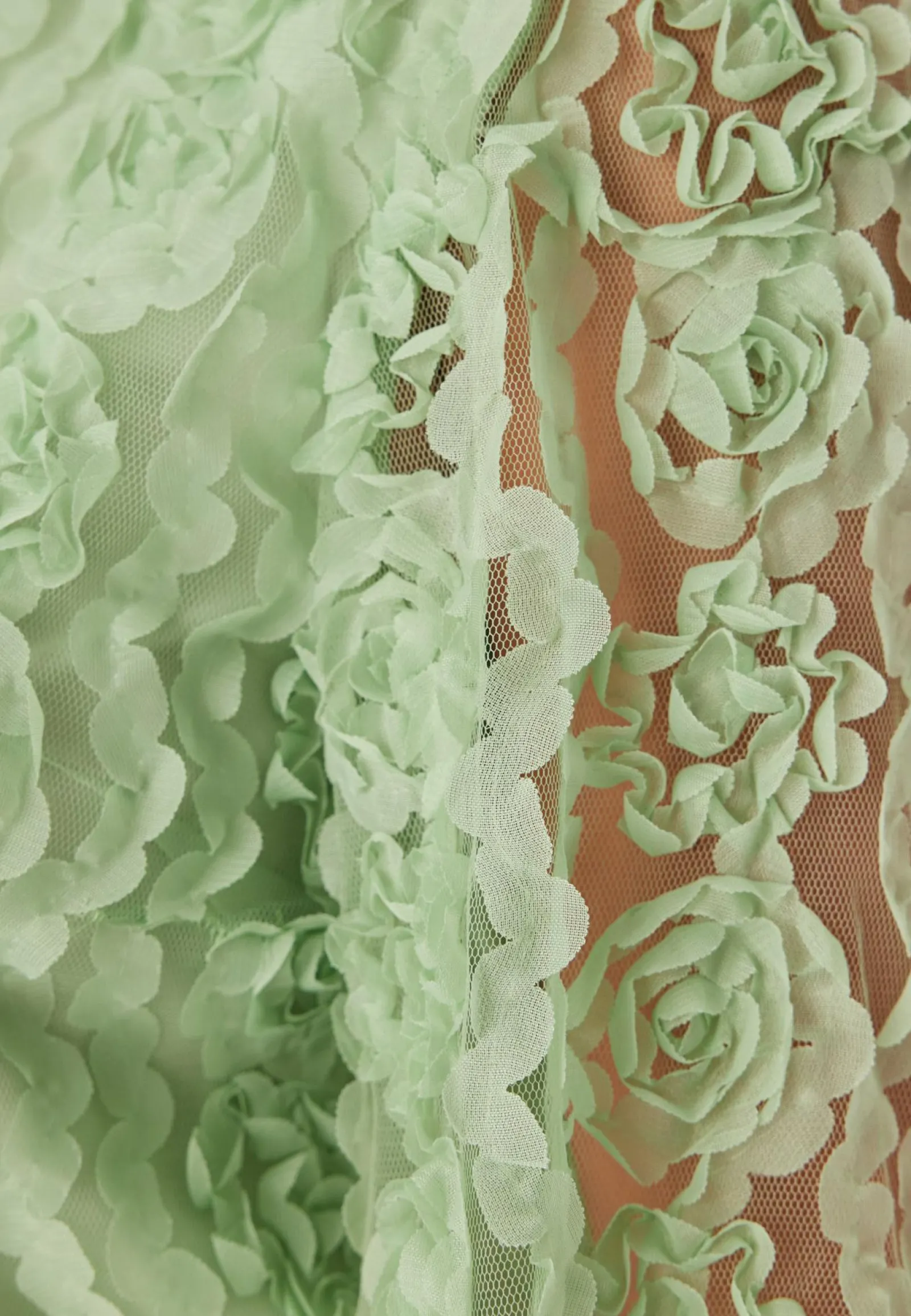 BUBBLEROOM Juhlasetit|Yksiväriset Puserot Ja Paidat*3D Flower Short Sleeve Blouse