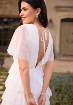 Bubbleroom Occasion Röyhelömekot|Minimekot*Deep V-neck Tulle Dress