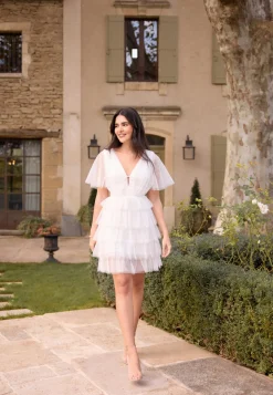 Bubbleroom Occasion Röyhelömekot|Minimekot*Deep V-neck Tulle Dress