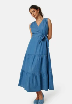 BUBBLEROOM Farkkumekko*Denim Flounce Dress