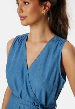 BUBBLEROOM Farkkumekko*Denim Flounce Dress