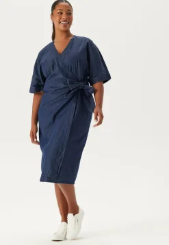 Happy Holly Farkkumekko|Kietaisumekot*Denim Wrap Dress