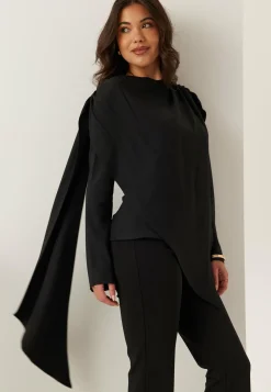 BUBBLEROOM Hihattomat Puserot Ja Paidat|Röyhelöpuserot*Draped Cape Blouse