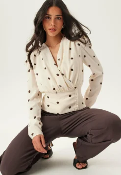 BUBBLEROOM Rennot Puserot Ja Paidat|Tunikat Ja Puserot*Drapy Button Blouse