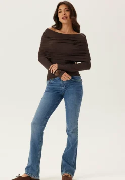 BUBBLEROOM Pitkähihaiset Topit|Juhlatopit*Drapy Cape Top