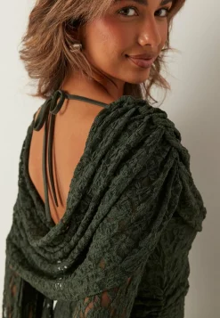 BUBBLEROOM Joulumekot|Yksiolkaimiset Mekot*Drapy Lace Dress