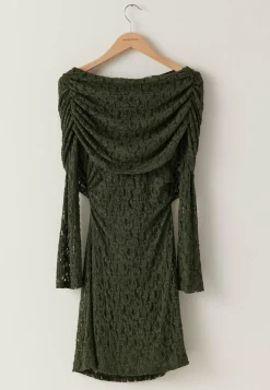 BUBBLEROOM Joulumekot|Yksiolkaimiset Mekot*Drapy Lace Dress