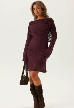 BUBBLEROOM Joulumekot|Yksiolkaimiset Mekot*Drapy Lace Dress