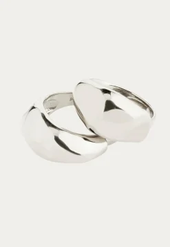 Pilgrim Sormukset*Dune Rings, 2-in-1 Set, Silver