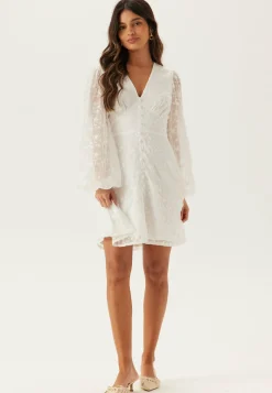 Bubbleroom Occasion Juhlamekot|Pitkähihaiset Mekot*Embroidered Short Dress