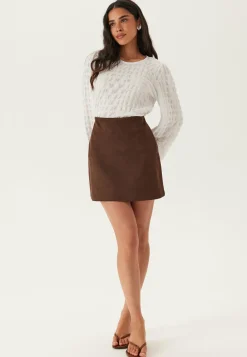 BUBBLEROOM Lyhyet Hameet|Rennot Hameet*Faux Suede Mini Skirt