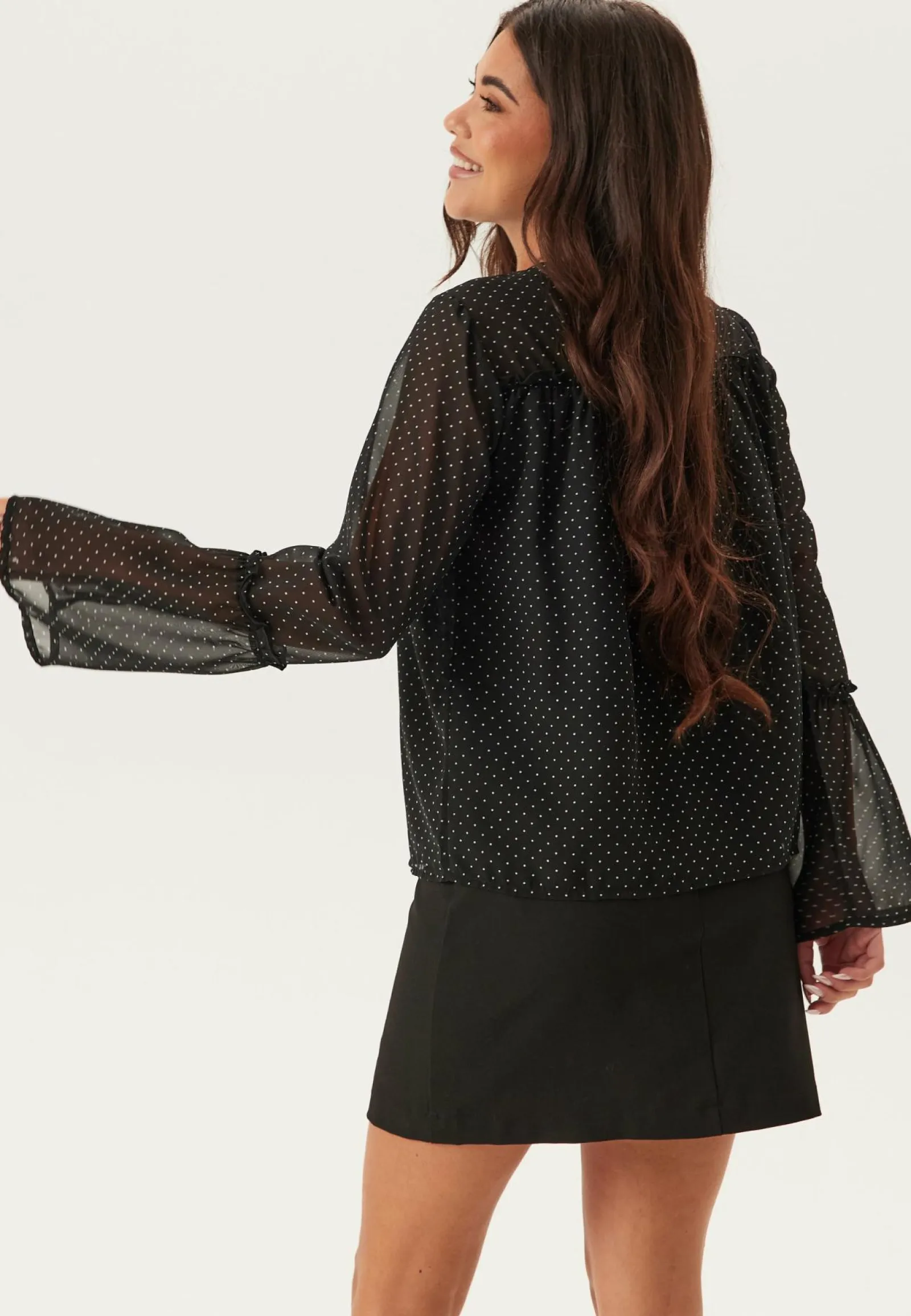 Happy Holly Kuviolliset Puserot|Tunikat Ja Puserot*Flounce Sleeve Blouse