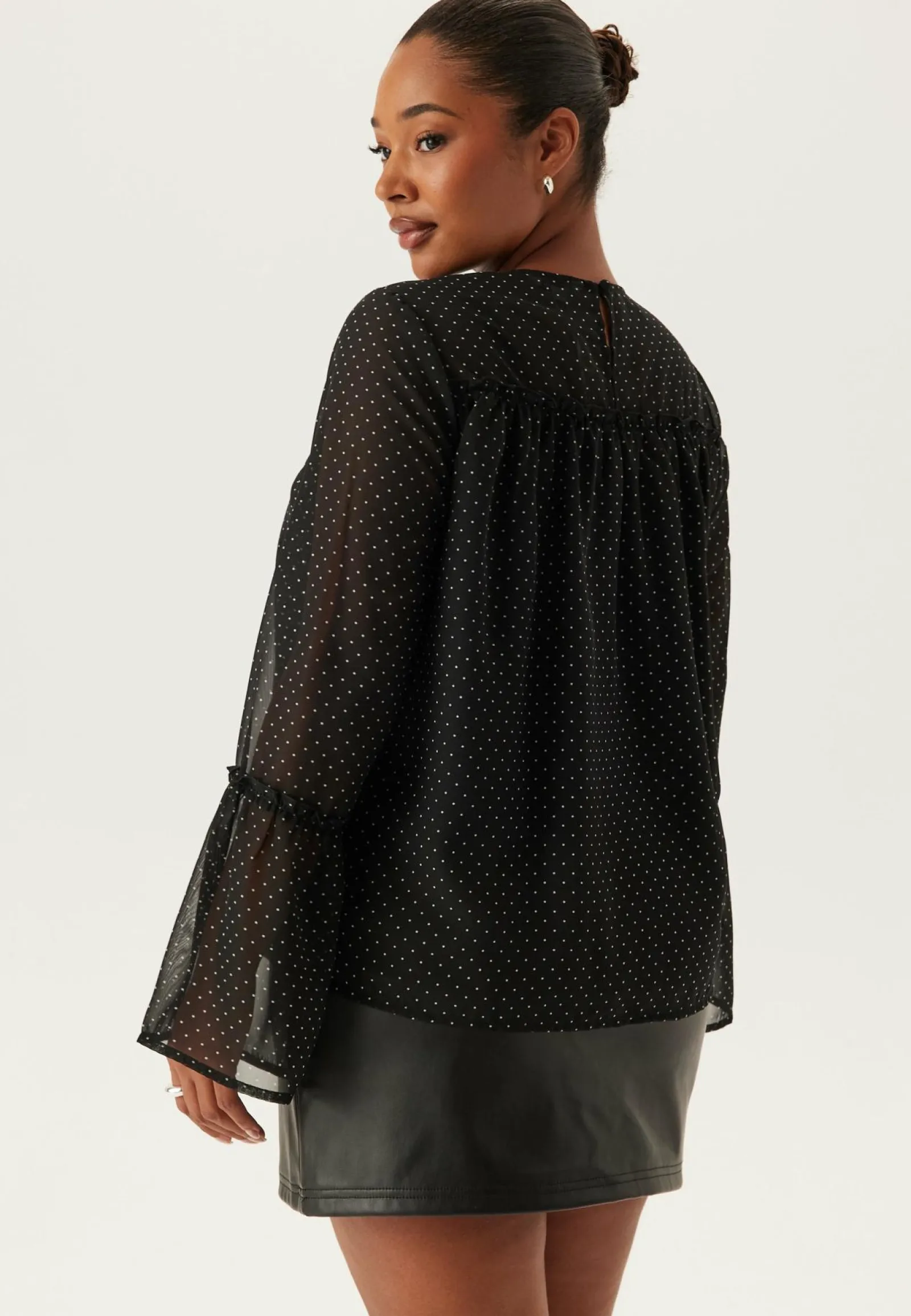 Happy Holly Kuviolliset Puserot|Tunikat Ja Puserot*Flounce Sleeve Blouse