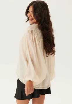 Bubbleroom Occasion Yksiväriset Puserot Ja Paidat|Tunikat Ja Puserot*Flowy Chiffon Blouse