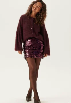 BUBBLEROOM Neuletakit Ja Neuleet|Neuletakit*Fluffy Knitted Pearl Cardigan