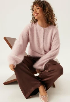 BUBBLEROOM Juhlavat Neuleet|Neuletakit Ja Neuleet*Fluffy Knitted Pearl Cardigan